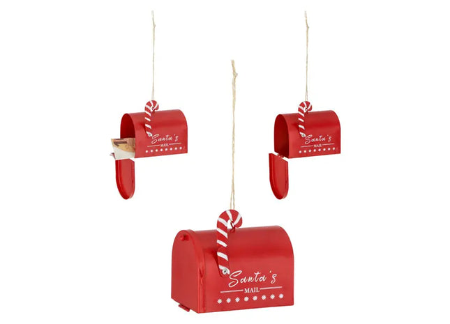 Briefkasten für Weihnachtspost, Festlicher Kartenhalter, 7 cm Hoch TK Gruppe® Grosshandel 