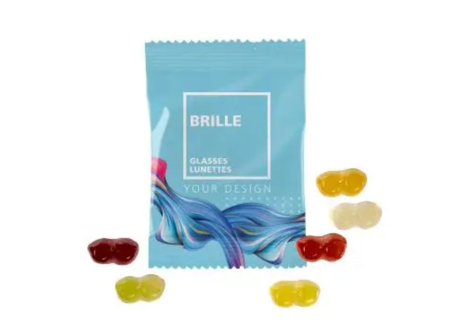 Brillenförmige Fruchtgummi 10g Tüten - Spaßiger Naschspaß TK Gruppe® Grosshandel 
