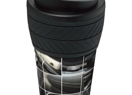 Brite-Americano 350 ml – Isolierbecher mit Reifen-Design Schutzring in Schwarz TK Gruppe® Grosshandel 