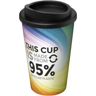 Brite-Americano 350ml Eco Isolierbecher, Schwarz-Weiß TK Gruppe® Grosshandel 