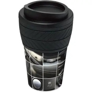 Brite-Americano 350ml Isolierbecher, Reifen-Design Schutzring - Schwarz TK Gruppe® Grosshandel 