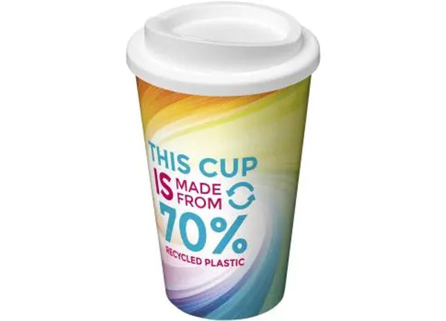 Brite-Americano Eco 350 ml Isolierbecher - Reinweiß - Nachhaltiger Trinkbecher TK Gruppe® Grosshandel 
