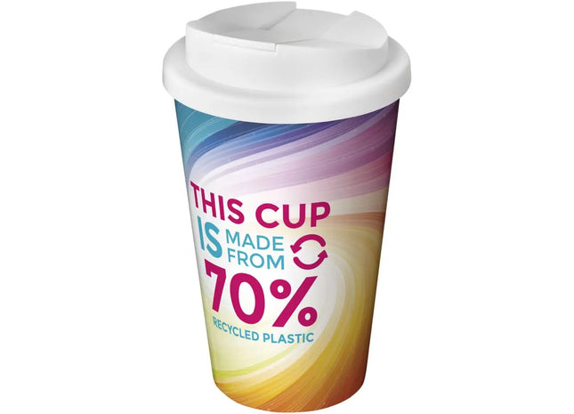 Brite-Americano Eco 350 ml Isolierbecher mit sicherem Deckel in Weiß – Auslaufsicher TK Gruppe® Grosshandel 