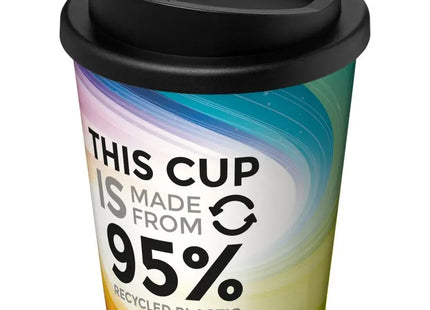 Brite-Americano Espresso Recycled 250 ml Isolierbecher – Weiß-Schwarz, Umweltfreundlich TK Gruppe® Grosshandel 