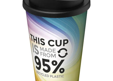 Brite-Americano Recycled 350 ml Isolierbecher in Weiß-Schwarz – Umweltschonend & Stilvoll TK Gruppe® Grosshandel 