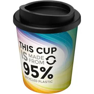 Brite-Americano Thermo-Becher, 250 ml, umweltfreundlich, Schwarz & Weiß TK Gruppe® Grosshandel 