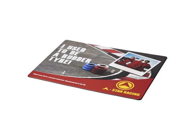 Brite-Mat Mauspad aus recyceltem Reifenmaterial - Schwarz, Umweltfreundlich & Langlebig TK Gruppe® Grosshandel 