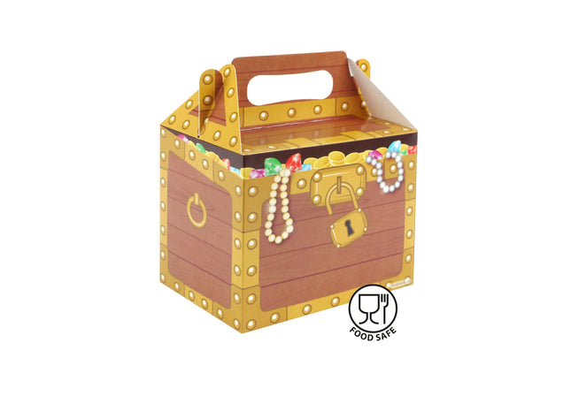 Brotdose Schatzkiste, 14L x 9,5B x 12H cm - Kinderbrotbox, robust & praktisch, perfekt für die Schule TK Gruppe® Grosshandel 