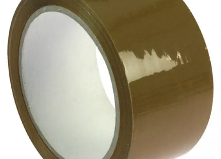Brown Shipping Tape 50m x 48mm, 23my - Strong Adhesive Parcel Tape TK Gruppe® Grosshandel 