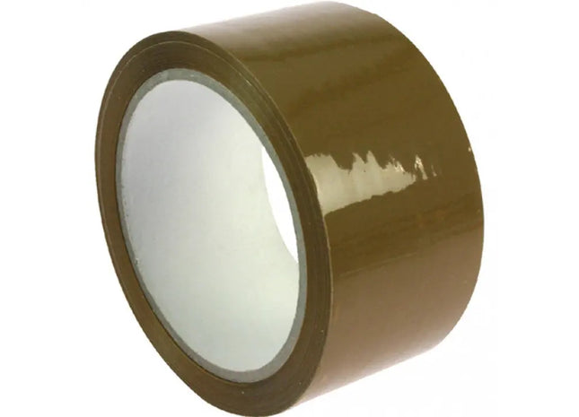 Brown Shipping Tape 50m x 48mm, 23my - Strong Adhesive Parcel Tape TK Gruppe® Grosshandel 