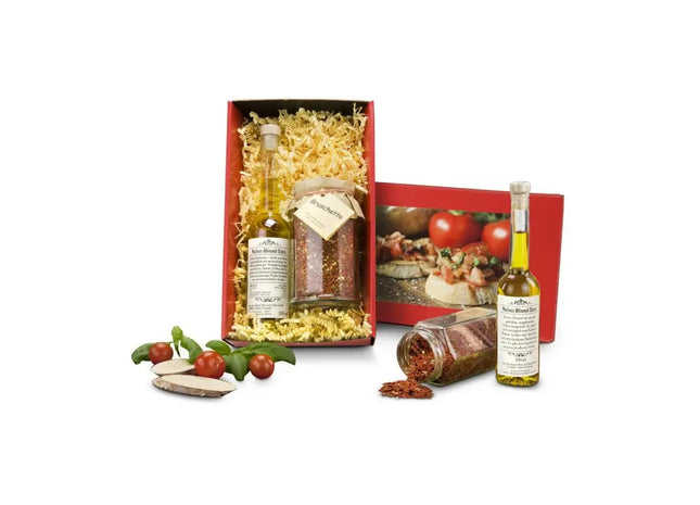 Bruschetta Geschenkset - Italienische Delikatessen für Zuhause TK Gruppe® Grosshandel 