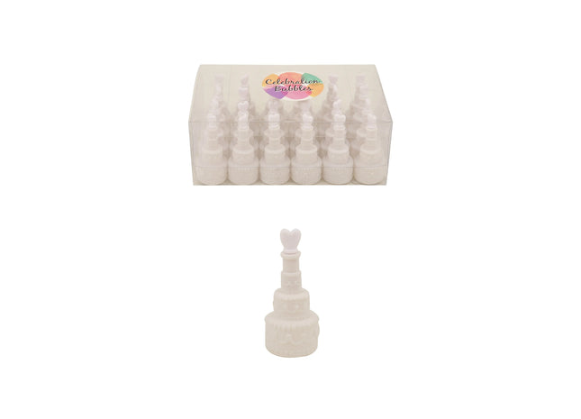 Bubble Hochzeitstorte 17Ml, 7,5 cm, Weiß - Elegante Mini-Torten für Hochzeiten TK Gruppe® Grosshandel 