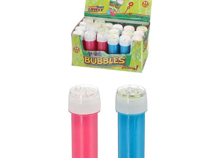 Bubble-Lösung, 50ml, ca. 11cmH: Tragbarer Seifenblasenspaß für Kinder und Erwachsene TK Gruppe® Grosshandel 