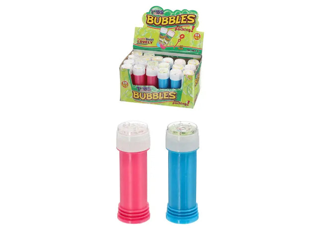 Bubble-Lösung, 50ml, ca. 11cmH: Tragbarer Seifenblasenspaß für Kinder und Erwachsene TK Gruppe® Grosshandel 
