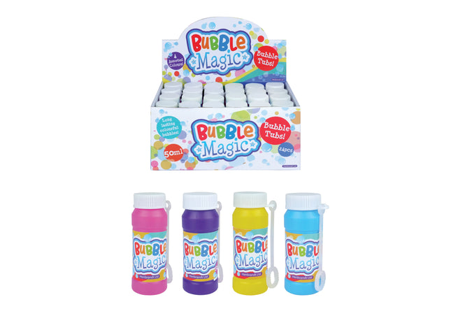 Bubble Magic Seifenblasenspielzeug mit Zauberstab, 50 ml, sicher für Kinder TK Gruppe® Grosshandel 