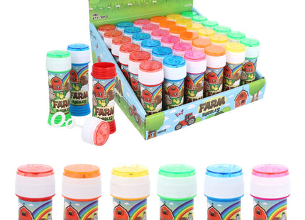Bubble Tubs Bauernhof 50ml mit Puzzle-Labyrinth-Deckel, 6 verschiedene Farben TK Gruppe® Grosshandel 