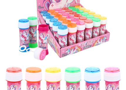 Bubble Tubs Einhorn-Seifenblasen 50ml mit Labyrinth-Puzzle, 6 sortierte Farben TK Gruppe® Grosshandel 
