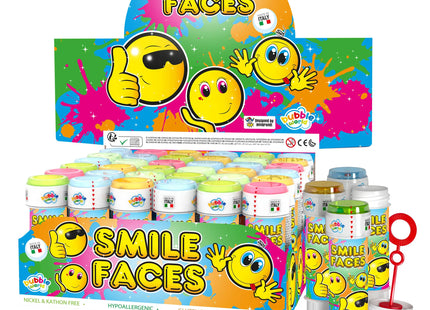 Bubble Tubs Smiley 60ml Seifenblasen mit Puzzle-Labyrinth-Deckel, Spaß für Kinder, Outdoor-Spielzeug TK Gruppe® Grosshandel 