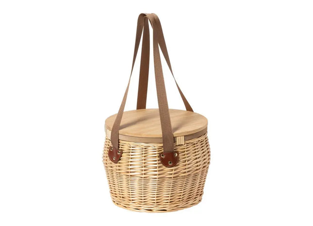 Bubu Natur Weiden-Picknickkorb - Handgeflochten & Stilvoll TK Gruppe® Grosshandel 