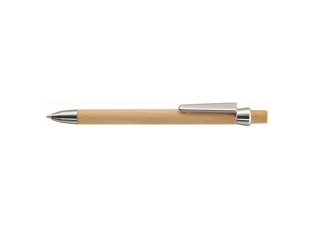 Buchenholz Druckkugelschreiber - Holz Kugelschreiber, Elegantes Schreibgerät TK Gruppe® Grosshandel 