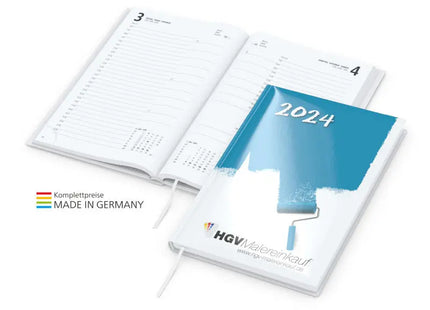 Buchkalender Basic mit 4C-Druck - Matt und Individuell Gestaltbar TK Gruppe® Grosshandel 