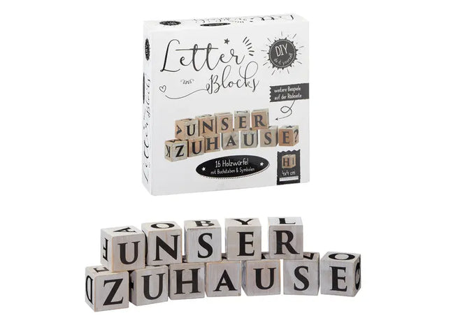 Buchstabenwürfel-Set - 4cm Lernspielzeug für Buchstaben und Wörter TK Gruppe® Grosshandel 