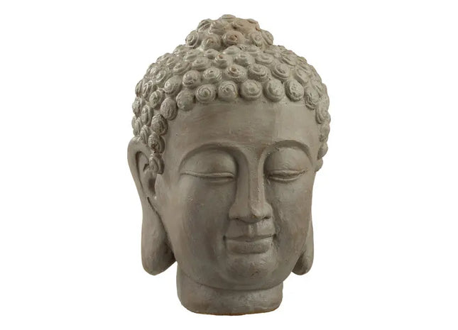 Buddhakopf, ca. 24cm Höhe – Dekorative Statue | Moderne Buddha-Deko für Zuhause oder Büro TK Gruppe® Grosshandel 