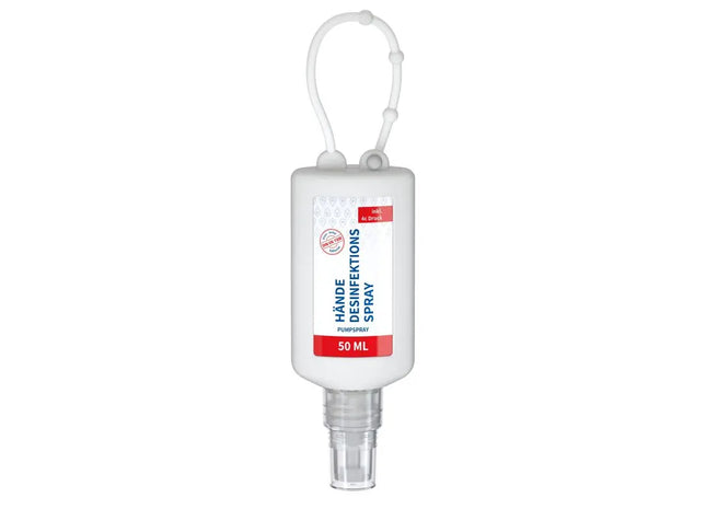 Bumper 50ml Hände-Desinfektionsspray, DIN EN 1500 - Label Frost TK Gruppe® Grosshandel 