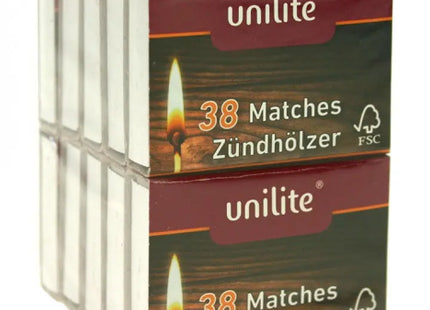 Bundle of 10 Match Packs, Each Contains Around 38 Pieces - Fire Starters for Various Needs TK Gruppe® Grosshandel 