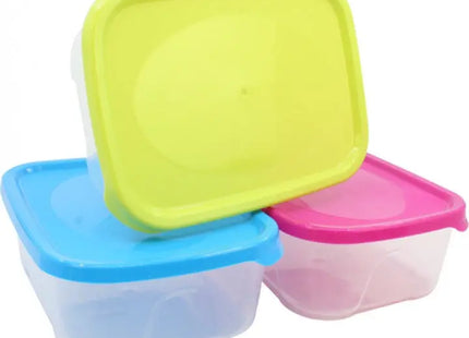 Bunte 1L Vorratsdosen Set, Mehrzweck-Aufbewahrungsboxen 18.5x13.5x6.5 cm TK Gruppe® Grosshandel 