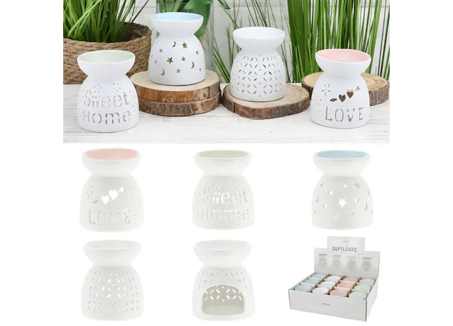 Bunte Aromalampen, 4er-Set, ca. 10cm Hoch - Für ein duftendes Zuhause TK Gruppe® Grosshandel 