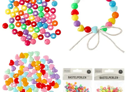 Bunte Bastelperlen, 2er Set, je 30g – Farbenfroh & Vielseitig TK Gruppe® Grosshandel 