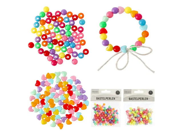 Bunte Bastelperlen, 2er Set, je 30g – Farbenfroh & Vielseitig TK Gruppe® Grosshandel 