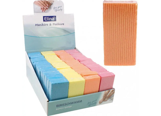 Bunte Bimsstein-Schwämme 10x2cm - Effektive Anzeige für sanftes Peeling TK Gruppe® Grosshandel 