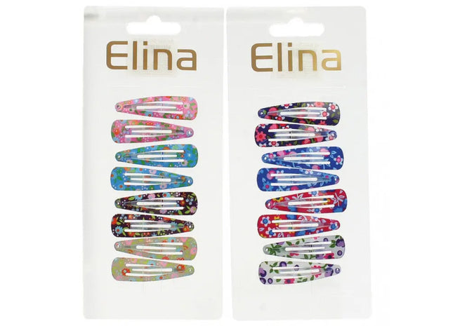 Bunte Blumen-Haarspangen, 8 Farben, 4.5cm - Vielfältiges Accessoire-Set TK Gruppe® Grosshandel 