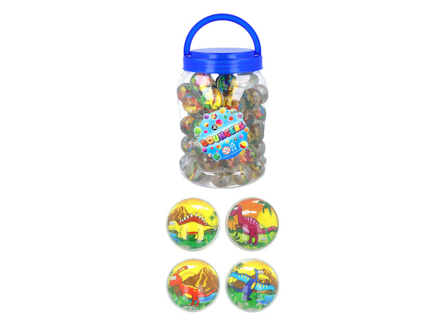 Bunte Dino-Balldüsen – 3,3 cm, 4 verschiedene Farben – Spaßspielzeug für Kinder TK Gruppe® Grosshandel 