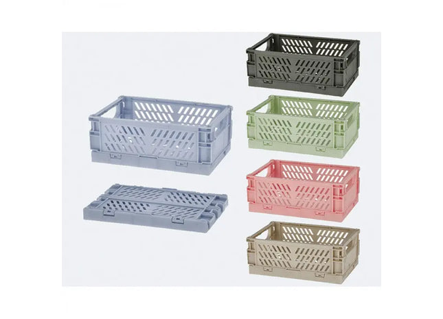 Bunte Faltboxen aus Polypropylen, 10x6x15 cm, 5er-Set in Verschiedenen Farben TK Gruppe® Grosshandel 
