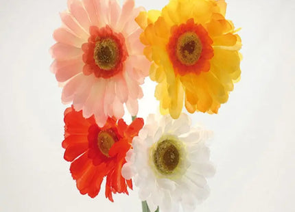 Bunte Gerbera Kunstblumen 54 cm in 4 Farben Sortiert TK Gruppe® Grosshandel 