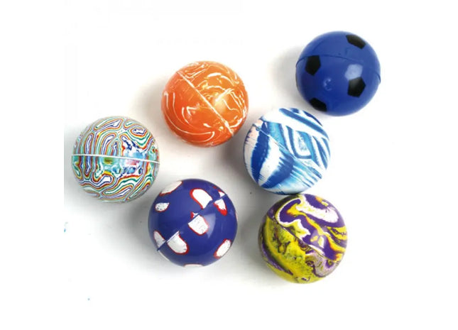 Bunte Hüpfbälle 4.3cm, 8-fach sortiert, Packung - Dynamisches Spielvergnügen TK Gruppe® Grosshandel 