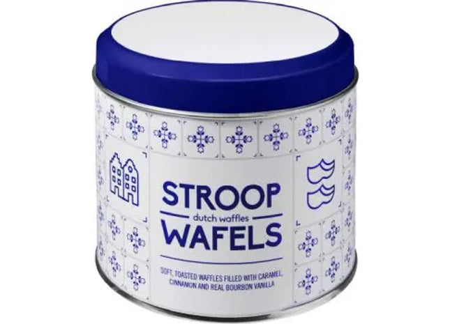 Bunte Metalldose für köstliche Stroopwafeln von Sanvi - Perfekte Aufbewahrung mit Stil TK Gruppe® Grosshandel 