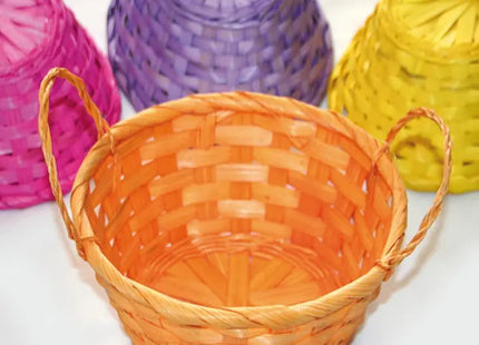 Bunte Raffia-Körbe mit Griffen, 20x15x8cm - Vielseitige Aufbewahrungslösung TK Gruppe® Grosshandel 