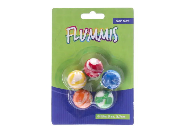 Bunte Springbälle im 5er-Set, Ø 2,7 cm - Flummi-Spaß für Kinder und Erwachsene TK Gruppe® Grosshandel 