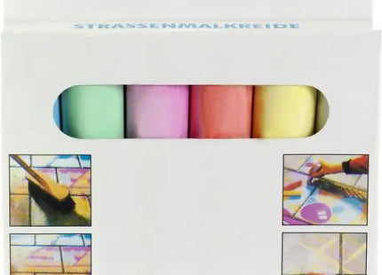 Bunte Straßenmalkreide Ottilie für farbenfrohe Kunstwerke im Freien TK Gruppe® Grosshandel 