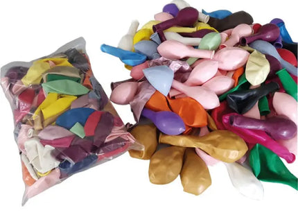 Bunte XL-Luftballons, 100 Stück, mindestens 15 verschiedene Farben – Ideal für Feste TK Gruppe® Grosshandel 