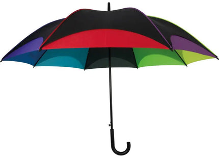 Bunter Automatikschirm in Regenbogenfarben – Mehrfarbiger Regenschutz, Stilvoll & Auffällig TK Gruppe® Grosshandel 