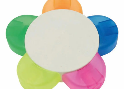 Bunter Blumenförmiger Textmarker FLOWER - Kreativ & Auffällig TK Gruppe® Grosshandel 