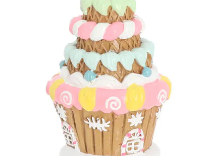 Bunter Candy Cupcake, Süße Dekofigur, Ungefähr 12 cm Hoch TK Gruppe® Grosshandel 