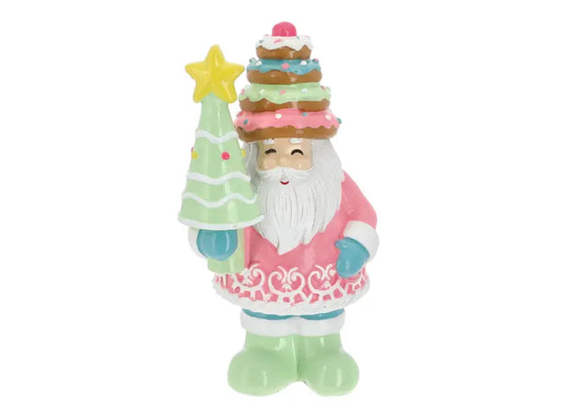 Bunter Candy Weihnachtsmann, Festliche Dekofigur, 14,5 cm Hoch TK Gruppe® Grosshandel 