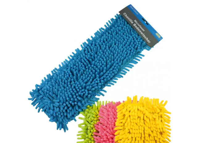 Bunter Chenille-Mikrofaser Bodenwischer, 40x12cm, Effizienter Reinigungsmopp TK Gruppe® Grosshandel 