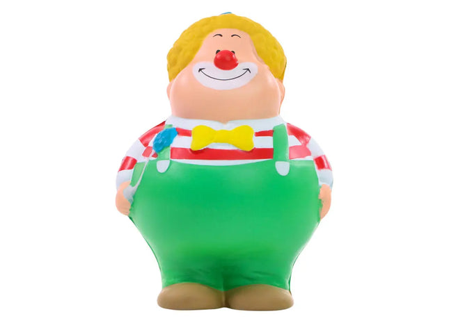 Bunter SQUEEZIES Clown Bert Stressball - Spaßiges Schreibtischspielzeug & Entspannungshilfe TK Gruppe® Grosshandel 